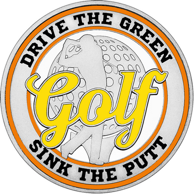 Yellow "Golf" with Orange Outer Circular Borders